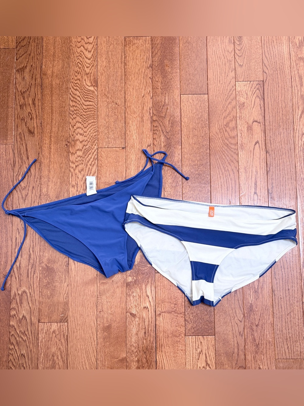 Joe Fresh Women’s Blue Bikini Bottom Bundle Classic Solid Tie & Striped Styles